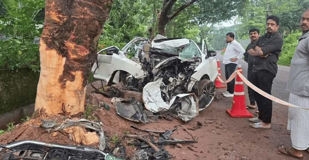 ಕಣ್ಣೂರಿನಲ್ಲಿ ಭೀಕರ ರಸ್ತೆ ಅಪಘಾತ: ಮರಕ್ಕೆ ಕಾರು ಡಿಕ್ಕಿ, ಕಾಸರಗೋಡು ಯುವಕ ಸೇರಿ ನಾಲ್ವರು ಮೃತ್ಯು